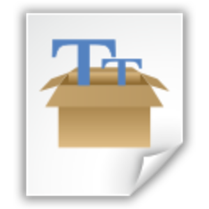 Fonts-package.svg