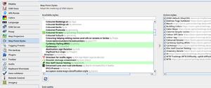 Screenshot of JOSM styles selection in application preferences.png